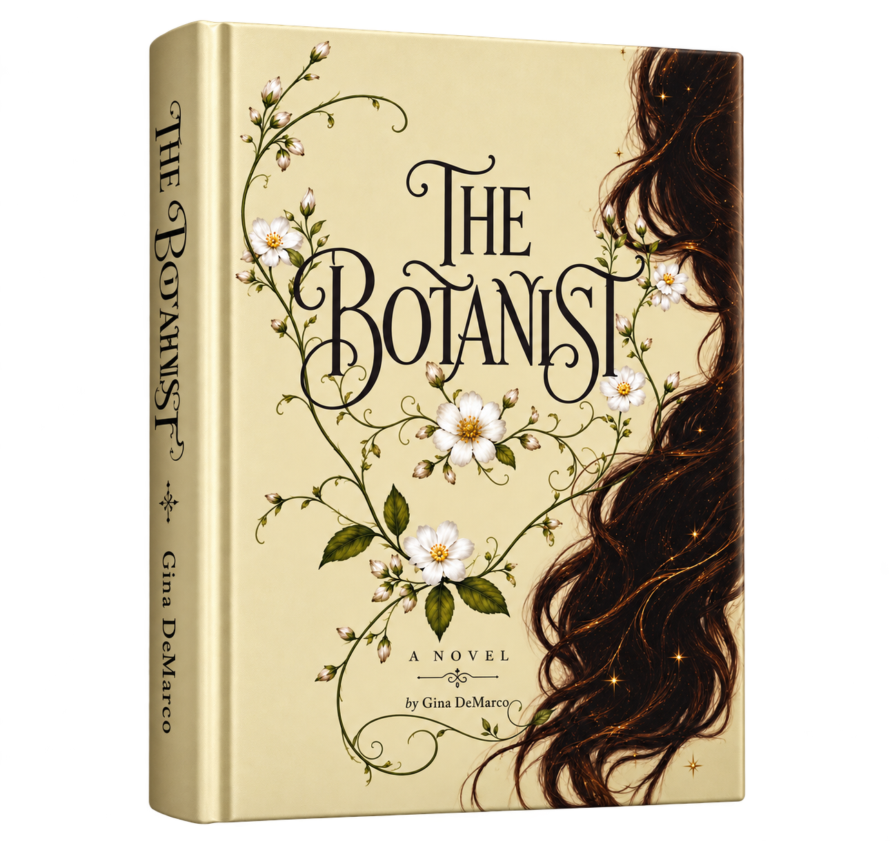 The Botanist hardcover with botanical cover artwork